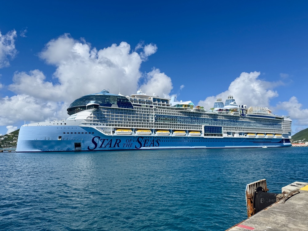 Star of the Seas docked in St. Maarten on November 20, 2025