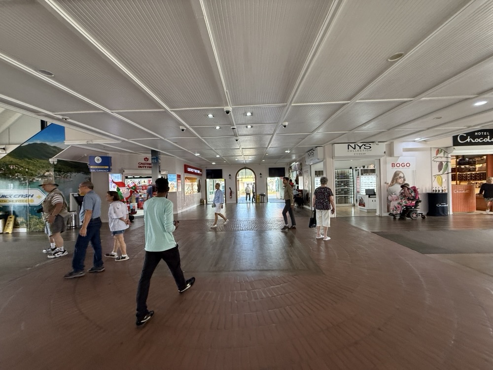 Inside the Pointe Seraphine Cruise Terminal
