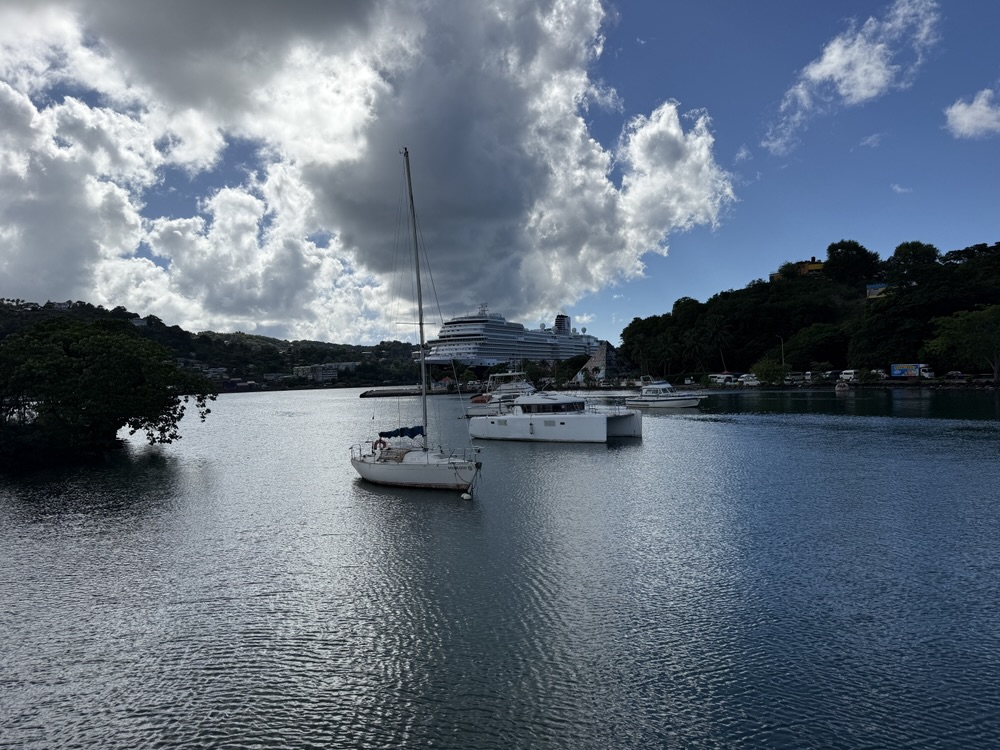 Rotterdam docked in St Lucia on November 21, 2025