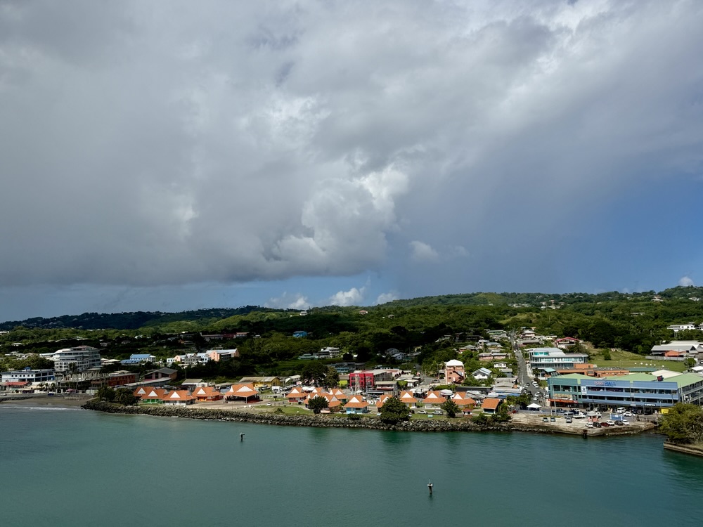 View of Scarborough, St Lucia from the Rotterdam