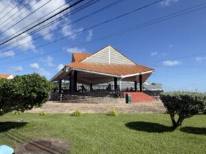 Shops near the Port of Scarborough in St. Lucia