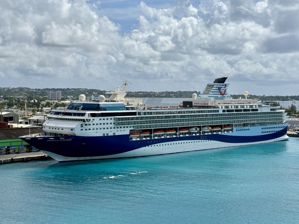 Marella Explorer docked in Bridgetown, Barbados on November 23, 2025