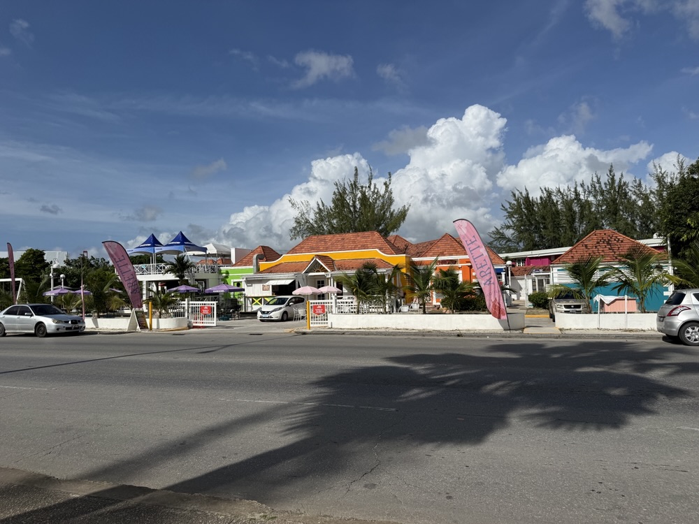 The only bar/restaurant near the Bridgetown, Barbados port.
