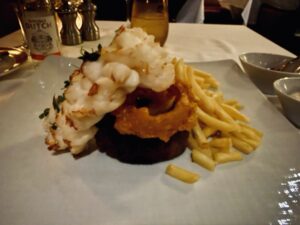 8oz Filet and a 12oz Caribbean Lobster Tail from Pinnacle Grill on Rotterdam