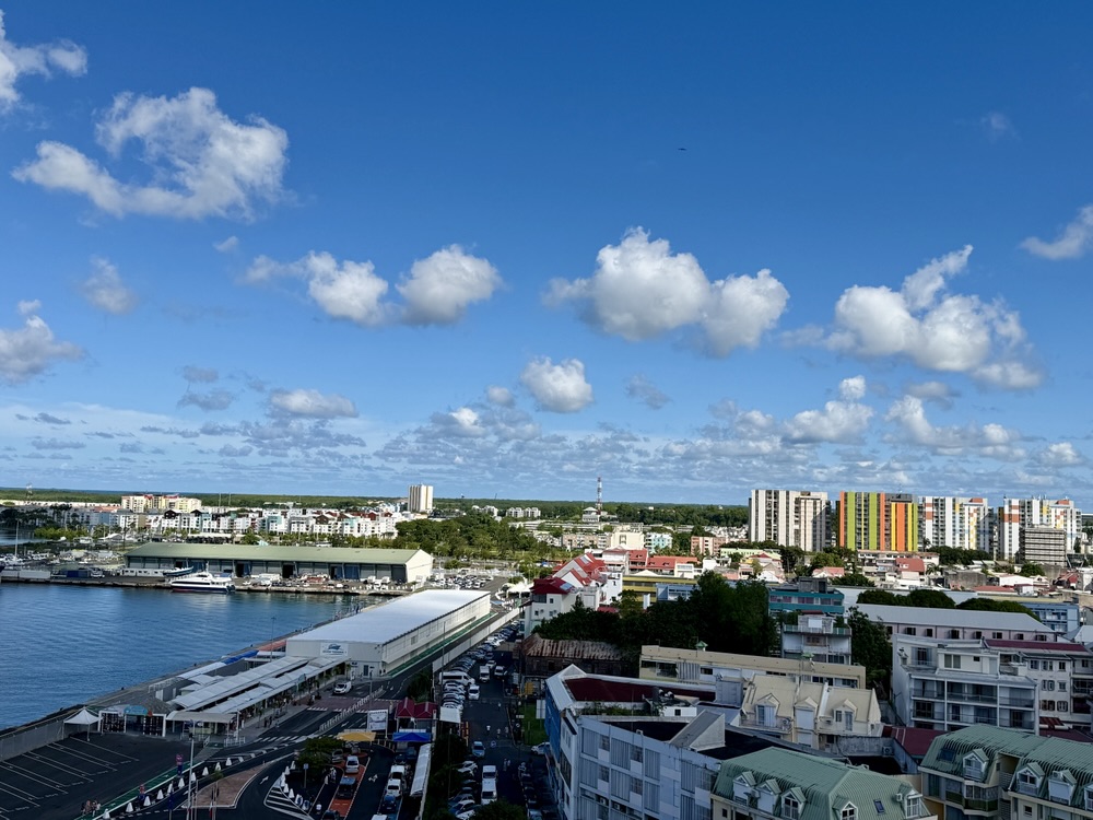 A look at Pointe-A-Pitre from the ship