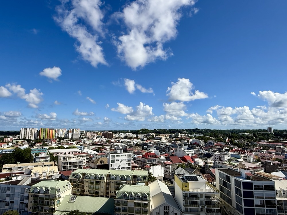 A look at Pointe-A-Pitre from the ship