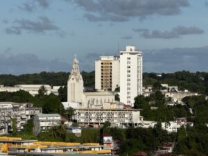 A look at Pointe-A-Pitre from the ship
