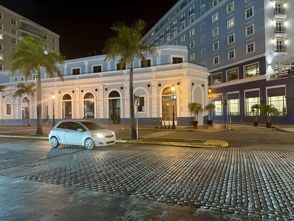 The building that formerly housed Senior Frogs in San Juan