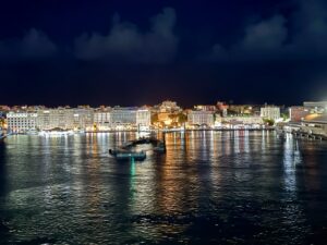 Evening departure from San Juan