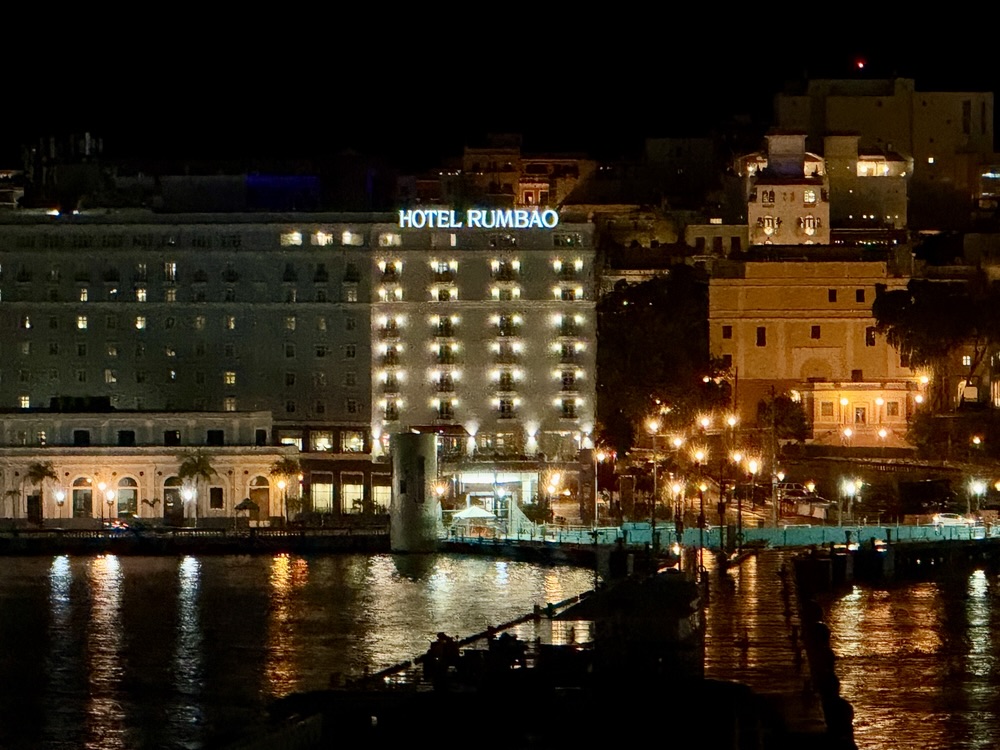 Evening departure from San Juan