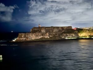 Evening departure from San Juan