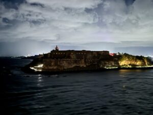 Evening departure from San Juan
