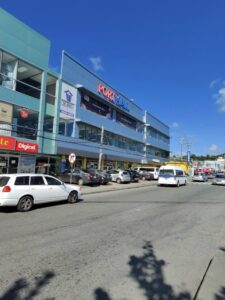 Shops near the Port of Scarborough in St. Lucia