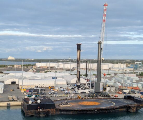 SpaceX Falcon 9 Booster in Port Canaveral
