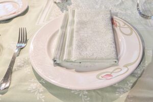 Place setting from Enchanted Garden on the Disney Fantasy