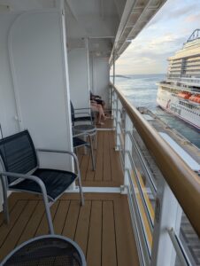 Connecting Verandahs on the Disney Fantasy