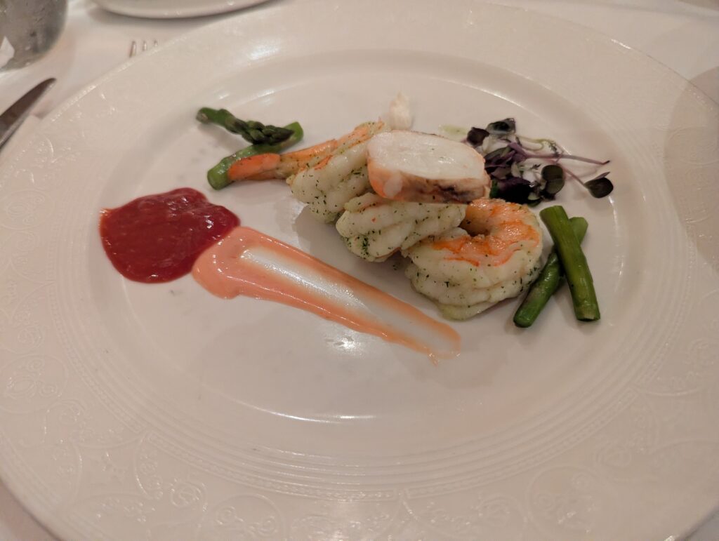 Iced Lobster and Shrimp in Royal Court on the Disney Fantasy