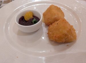 Fried Brie in Royal Court on the Disney Fantasy