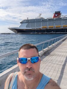 Disney Fantasy docked in Lookout Cay at Lighthouse Point