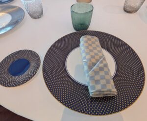 Place setting at Palo on the Disney Fantasy