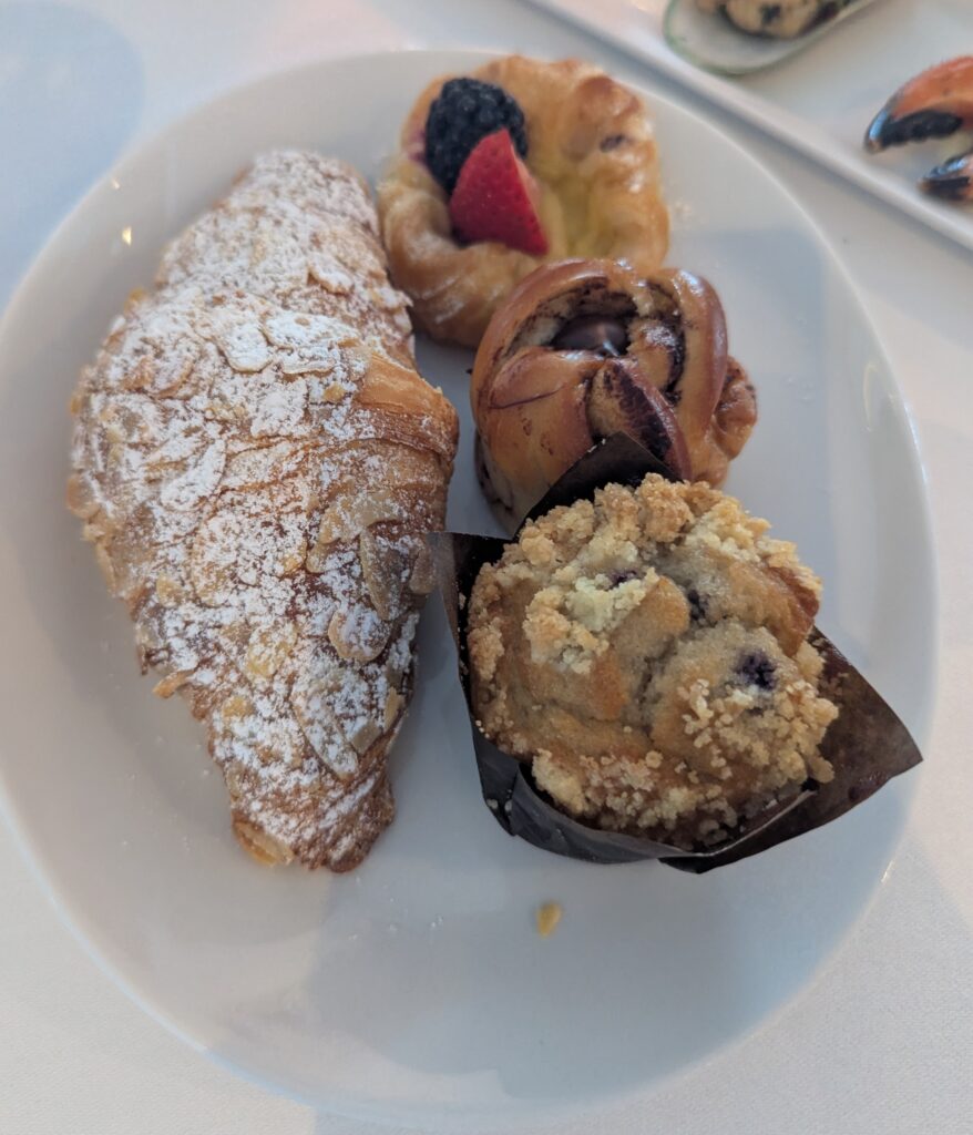 Pastry service at Palo on the Disney Fantasy