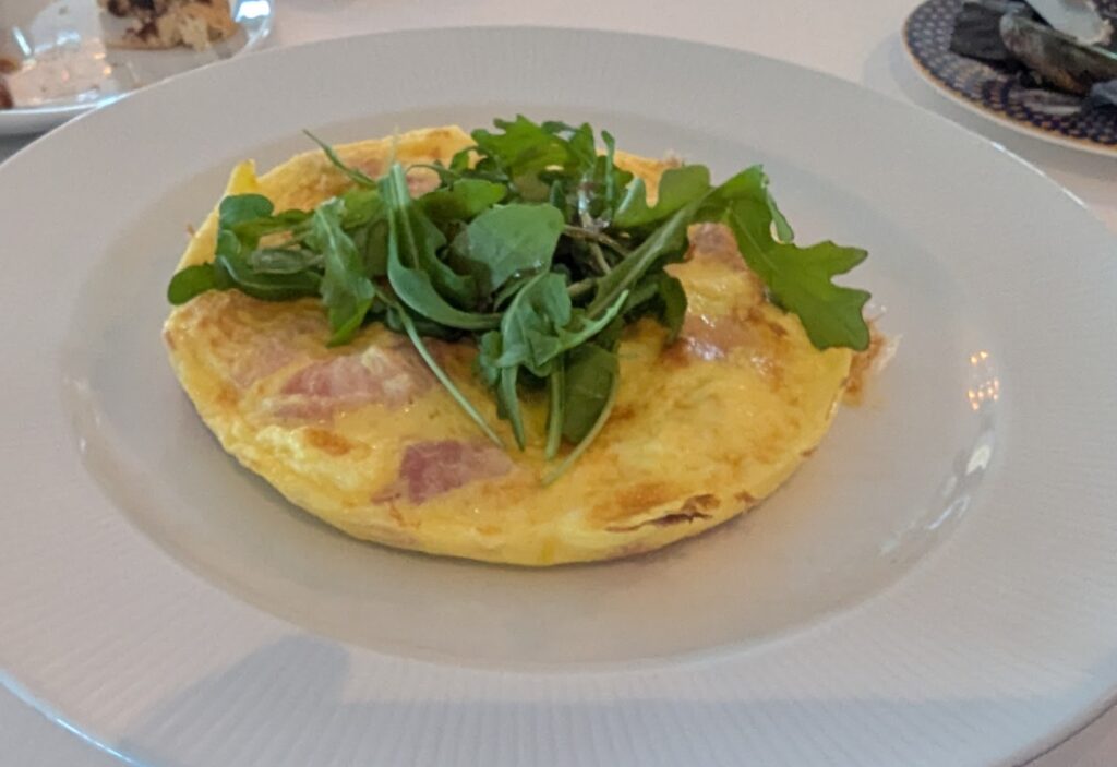 Cheese and Ham Frittata at Palo on the Disney Fantasy