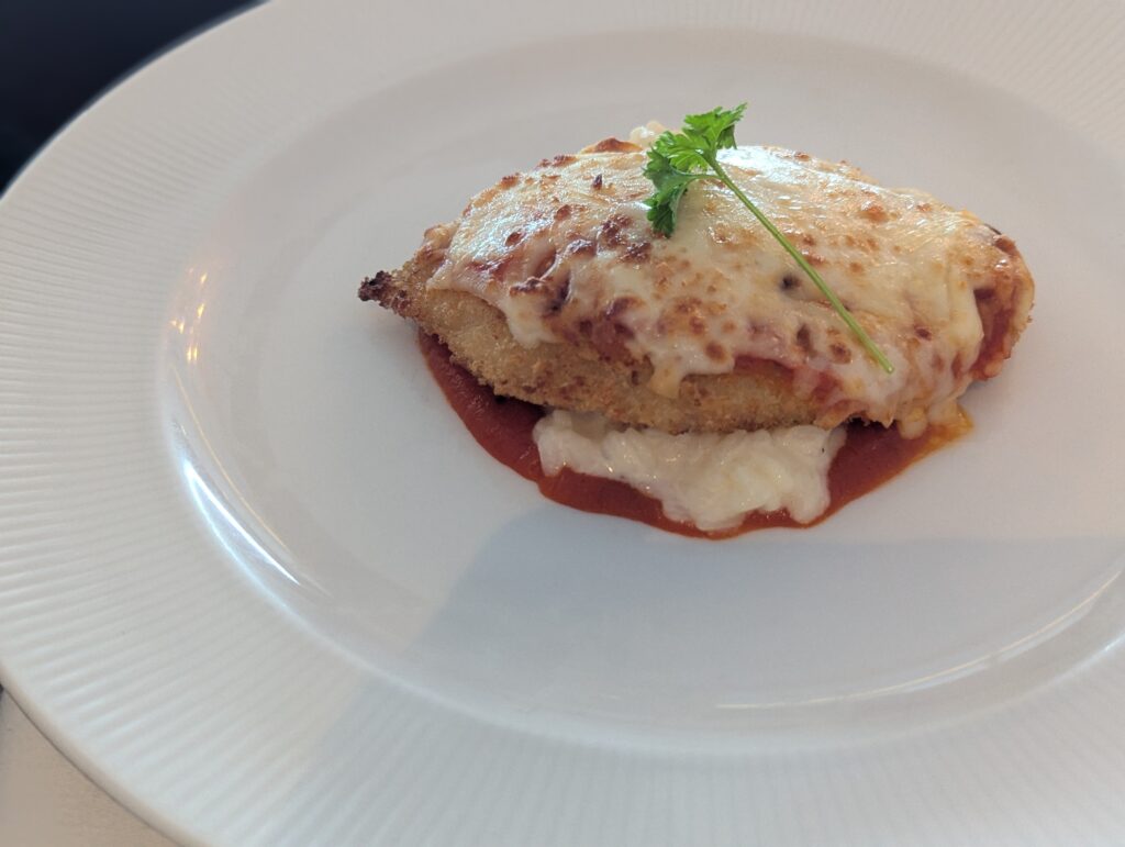 Parmesan Crusted Chicken at Palo on the Disney Fantasy