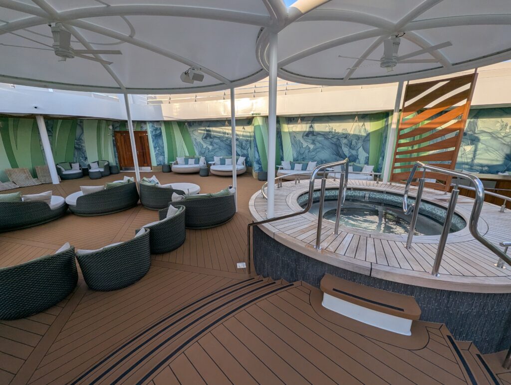 Sun Deck in Senses Spa on the Disney Treasure