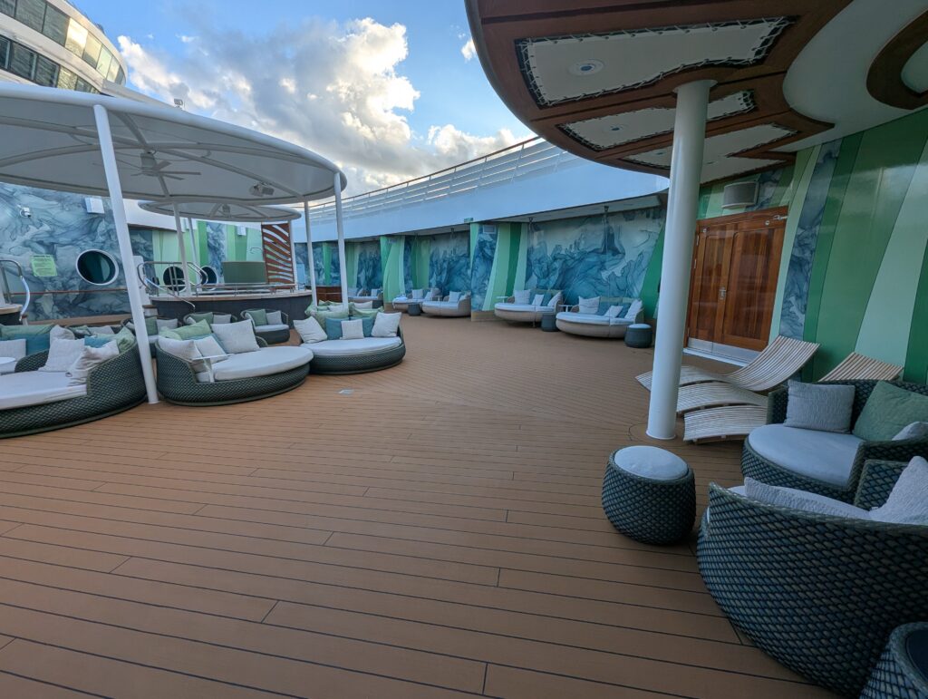 Sun Deck in Senses Spa on the Disney Treasure