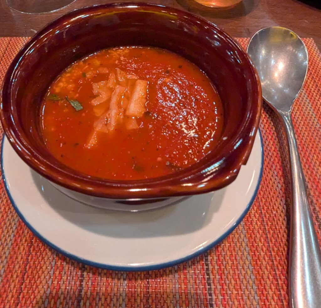 Chicken Tortilla Soup at Plaza de Coco on the Disney Treasure