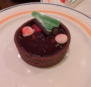 Mexican Chocolate Tart at Plaza de Coco on the Disney Treasure