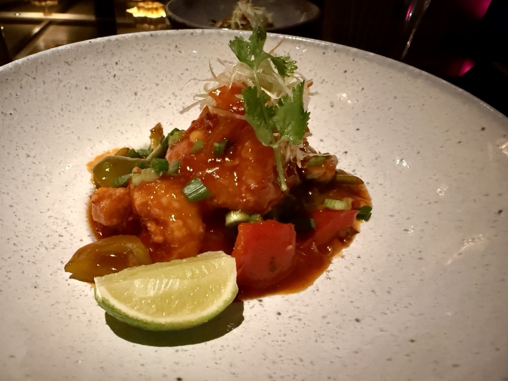 Thai Basil Szechuan Shrimp from Tamarind on Rotterdam