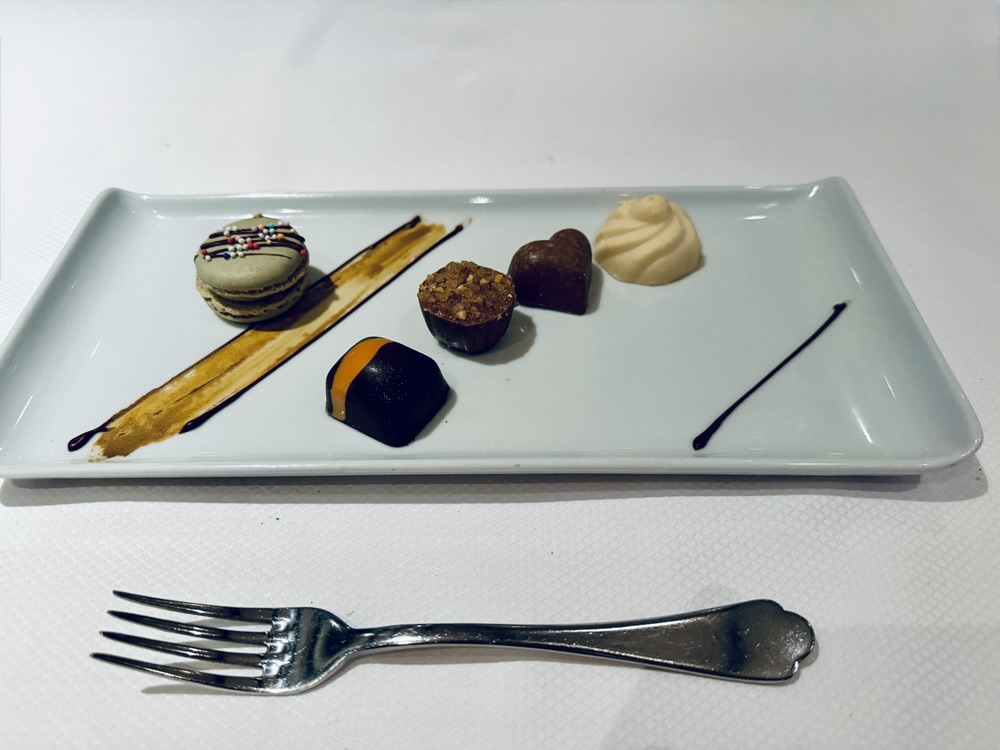 Pre-dessert chocolates from Rudi's Sel de Mer on Rotterdam