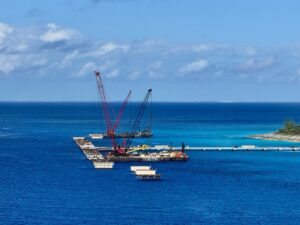 Construction at Half Moon Cay on December 6, 2025