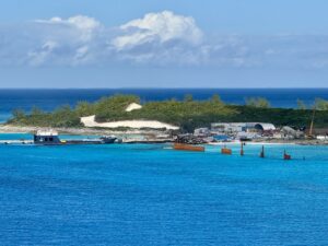 Construction at Half Moon Cay on December 6, 2025