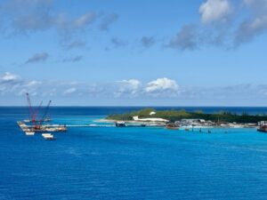 Construction at Half Moon Cay on December 6, 2025