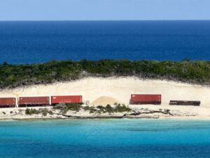 Construction at Half Moon Cay on December 6, 2025