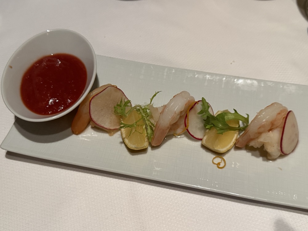 Shrimp cocktail from Pinnacle Grill on Rotterdam
