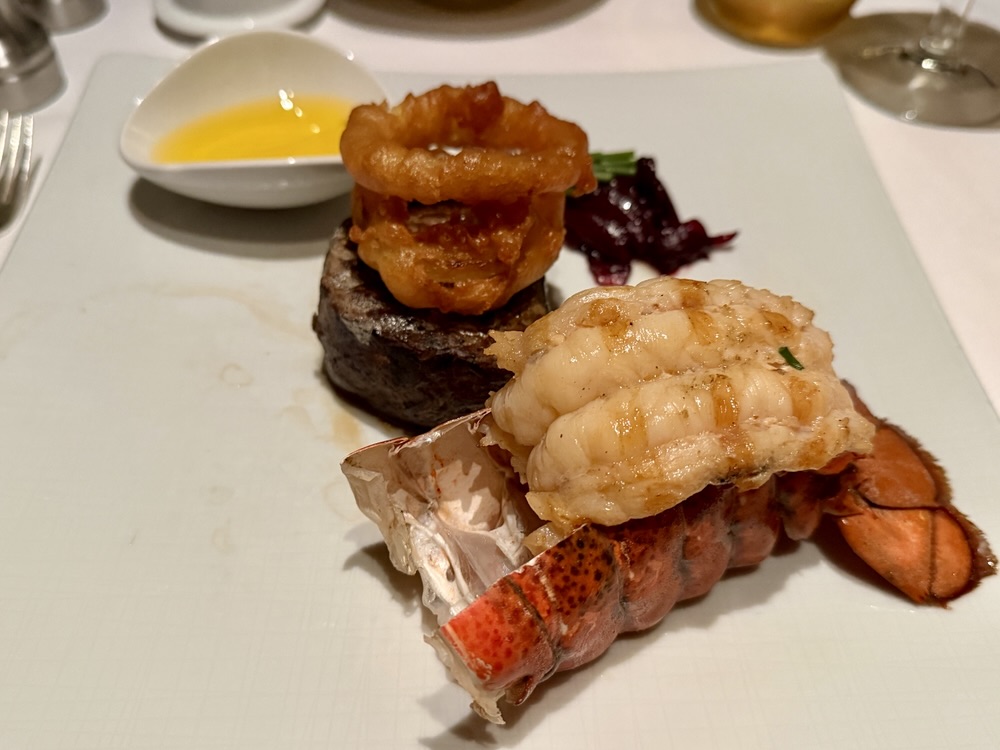 Filet and lobster from Pinnacle Grill on Rotterdam