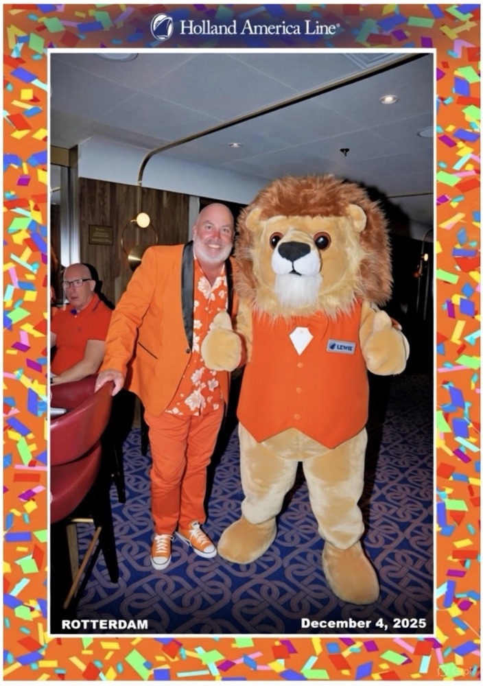 Orange Party Night photo with Lewie 