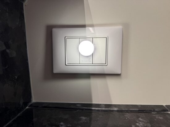 USB outlets in the bathroom on Explora I