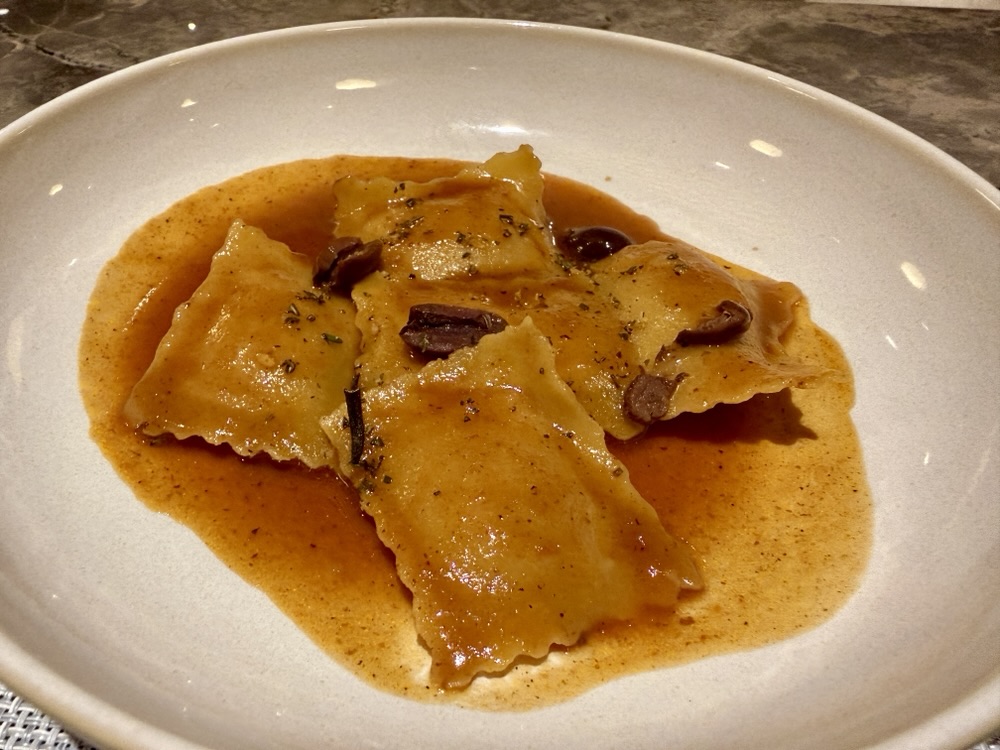 Osso Buco Ravioli from Med Yacht Club on Explora Journeys