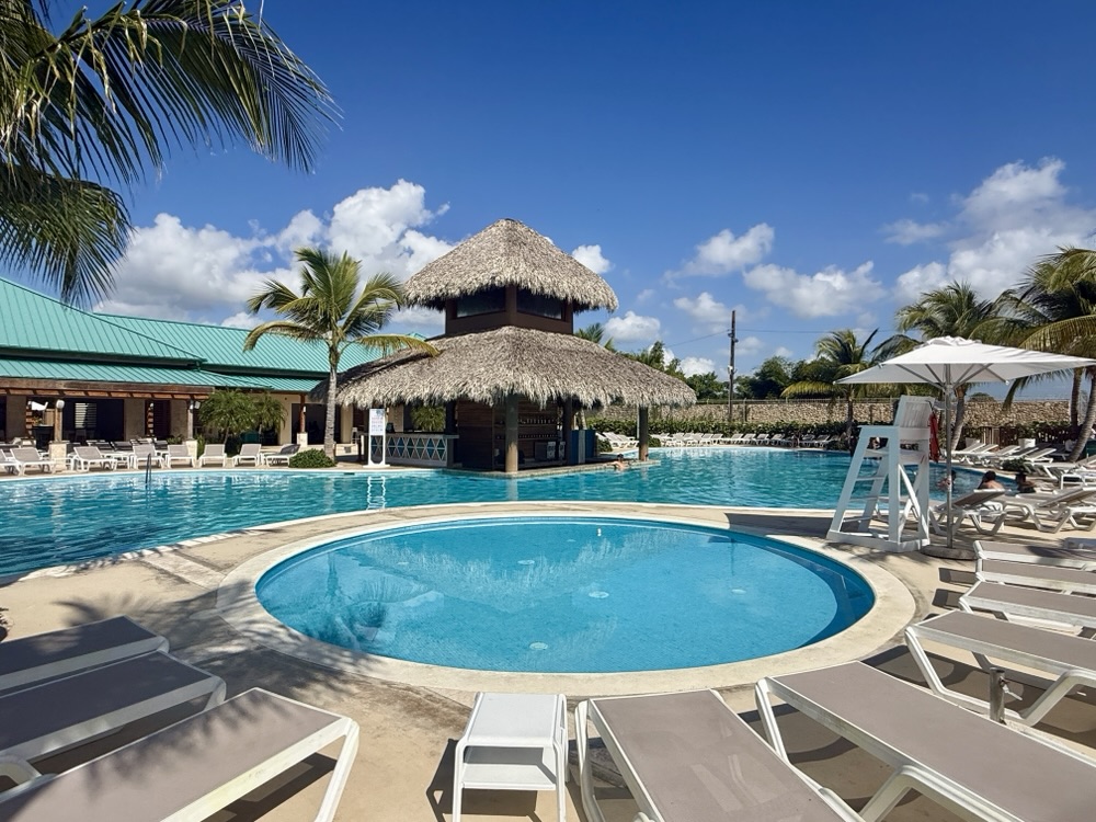 The pool at La Romana Cruise Port in the DR