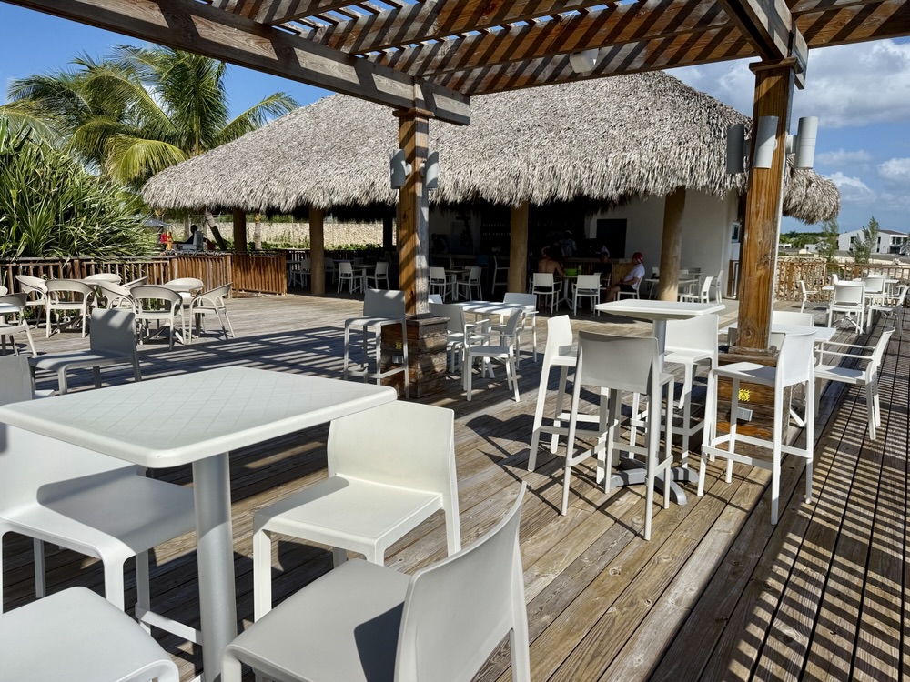 One of the bars at La Romana Cruise Port in the DR