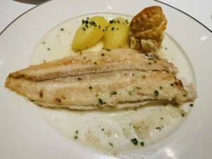 Sole meunière from Fil Rouge on Explora Journeys