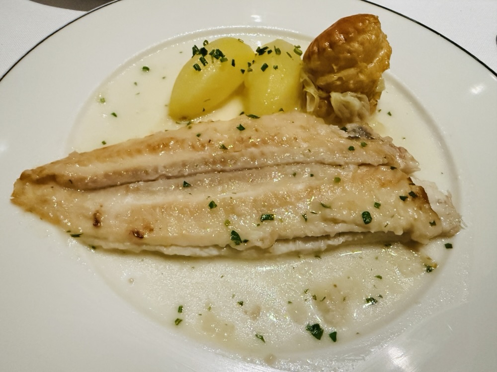 Sole meunière from Fil Rouge on Explora Journeys