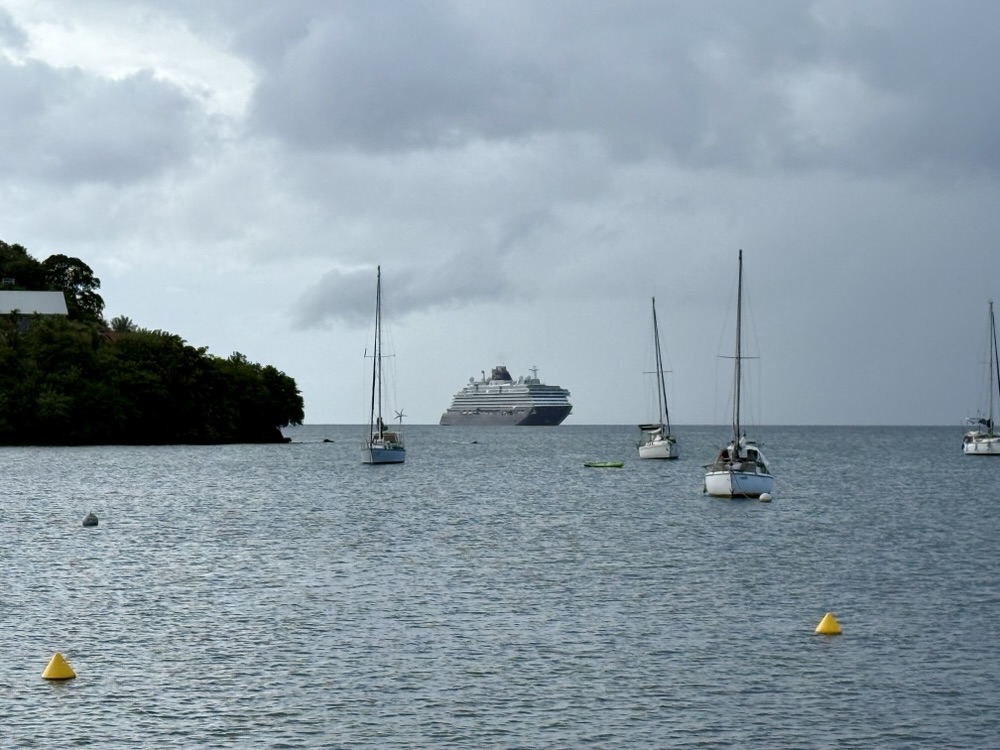 Explora Journeys Explora I at anchor in Les Trois-Îlets on December 19, 2025