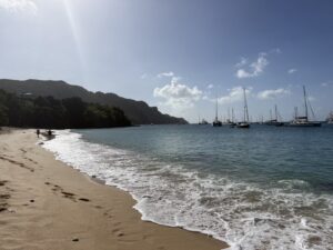 The beach in Bequia