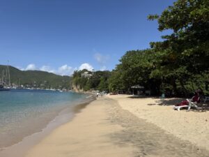 The beach in Bequia