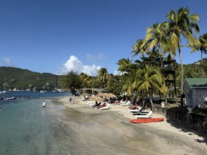 The beach in Bequia
